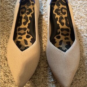 Rothy's Cream Pointed Toe Flats
